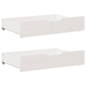 Under-Bed Drawers 2 pcs White - Space-Saving Storage Solution