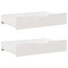  Under-Bed Drawers 2 pcs White 85x55x16 cm Solid Wood Pine Colour white Size 85 x 55 x 16 cm Number of 1 