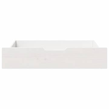 Under-Bed Drawers 2 pcs White - Space-Saving Storage Solution