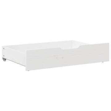 Under-Bed Drawers 2 pcs White - Space-Saving Storage Solution