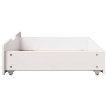 Under-Bed Drawers 2 pcs White - Space-Saving Storage Solution