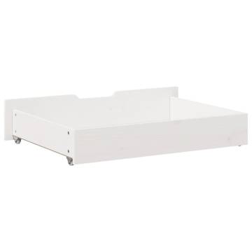 Under-Bed Drawers 2 pcs White - Space-Saving Storage Solution