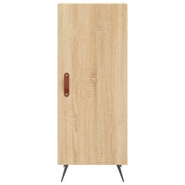 Elegant Highboard Sonoma Oak | 34.5x34x180 cm Engineered Wood