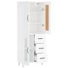 Elegant Highboard White 69.5x34x180 cm - Durable Storage