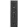 Buy Anthracite Mobile File Cabinet - Durable Metal Storage