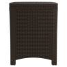 Garden Storage Box 39x39x46 cm | Brown Rattan Look