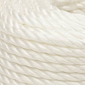 Durable 16mm White Work Rope - 25m Polypropylene | HipoMarket