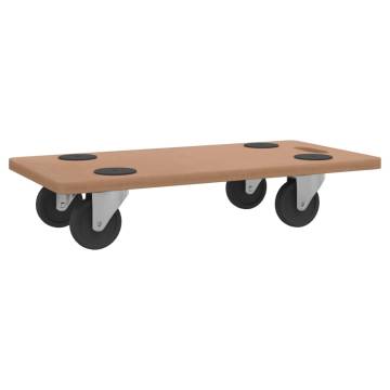 Dolly Trolleys 2 pcs Rectangular Engineered Wood - Hipomarket