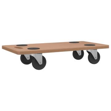 Dolly Trolleys 2 pcs Rectangular Engineered Wood - Hipomarket