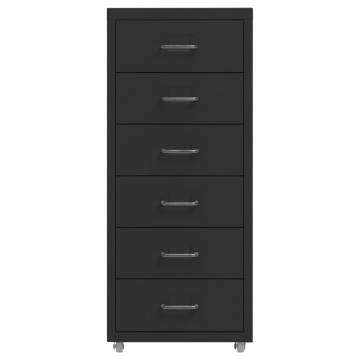 Mobile File Cabinet Black - Durable & Stylish Office Storage