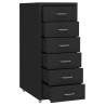 Mobile File Cabinet Black - Durable & Stylish Office Storage