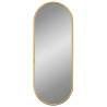 Elegant Gold Oval Wall Mirror 40x15 cm for Home Decor