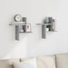 Stylish Wall Shelves 2 Pcs Grey Sonoma - Maximize Your Space