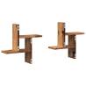 Stylish Wall Shelves - 2 pcs Old Wood | Hipomarket UK