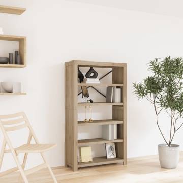 5-Tier Acacia Wood Bookcase | Rustic Stylish Storage Solution