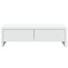 Monitor Stand with Drawers - White 50x27 cm | HipoMarket