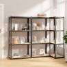 4-Layer Shelves 3 pcs Anthracite Steel&Engineered Wood Colour anthracite Size 80 x 40 x 160 cm Quantity in Package 3 Amount 