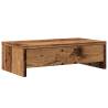 Monitor Stand with Drawers - Old Wood | Hipomarket