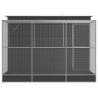 Aviary with Extension Silver 290x303 cm - Sturdy Steel Design