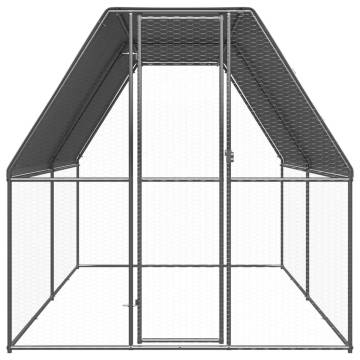 Chicken Cage 2x4x2m - Durable Galvanised Steel Enclosure