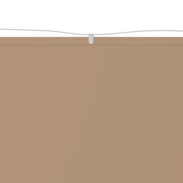 Vertical Awning Taupe 180x420 cm - Durable Oxford Fabric