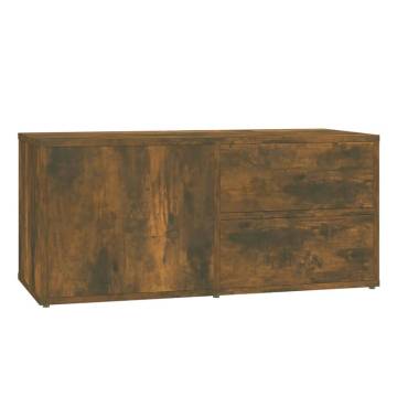 Stylish Smoked Oak TV Cabinet - 80x34x36 cm | Hipomarket