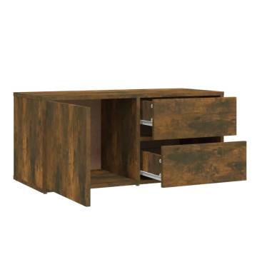 Stylish Smoked Oak TV Cabinet - 80x34x36 cm | Hipomarket