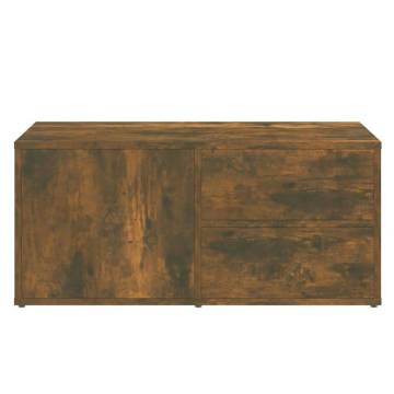 Stylish Smoked Oak TV Cabinet - 80x34x36 cm | Hipomarket