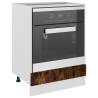 Oven Cabinet Smoked Oak - Stylish & Space-Saving Design