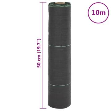 Weed Membrane Black 0.5x10 m PP | Durable Weed Control Mat