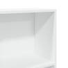 Stylish White Bookcase - 40x24x143 cm Engineered Wood