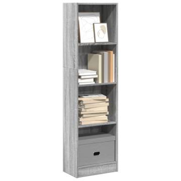 Grey Sonoma Bookcase - Stylish Storage Solution | HipoMarket UK