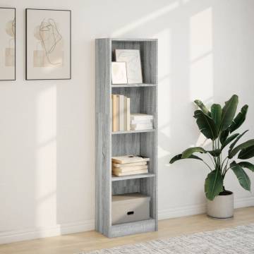 Grey Sonoma Bookcase - Stylish Storage Solution | HipoMarket UK