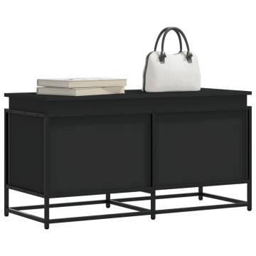 Storage Box with Lid - Black, 100x40x51.5 cm - Hipomarket