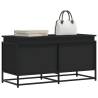 Storage Box with Lid - Black, 100x40x51.5 cm - Hipomarket