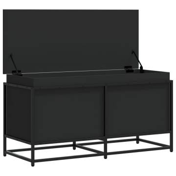 Storage Box with Lid - Black, 100x40x51.5 cm - Hipomarket