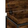 Smoked Oak Storage Box with Lid - 100x40 cm | Durable Design