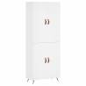 Stylish Highboard White - 69.5x34x180 cm Engineered Wood