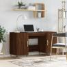 Desk Brown Oak 140x50x75 cm Engineered Wood Colour brown oak 