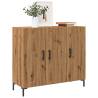 Artisian Oak Sideboard - 90x34x80 cm Engineered Wood