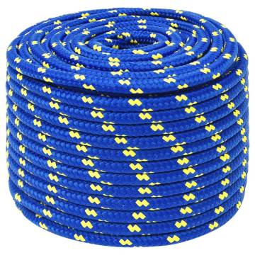 Boat Rope Blue 14mm - Durable Polypropylene 100m | HipoMarket