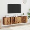  TV Cabinets Wall-mounted 2 pcs Old Wood 80x30x41 cm Colour old wood Quantity in Package 2 Width 80 cm 