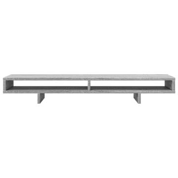 Monitor Stand Grey Sonoma - Engineered Wood, 100x27x15 cm