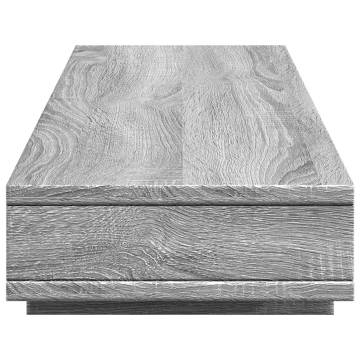 Monitor Stand Grey Sonoma - Engineered Wood, 100x27x15 cm