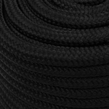 Work Rope Black 18mm 100m Polyester - Durable & Versatile