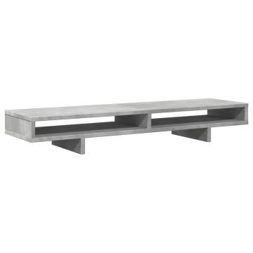 Monitor Stand Concrete Grey - Stylish & Practical | HipoMarket