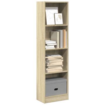 Bookcase Sonoma Oak - Stylish Storage Solution | HipoMarket