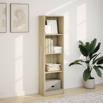 Bookcase Sonoma Oak - Stylish Storage Solution | HipoMarket