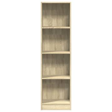 Bookcase Sonoma Oak - Stylish Storage Solution | HipoMarket