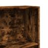 Smoked Oak Bookcase - 40x24x143 cm Engineered Wood Storage